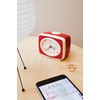 KIKKERLAND Classic Alarm Clock W8.9×D4.4×H7.6cm レッド AC14RD
