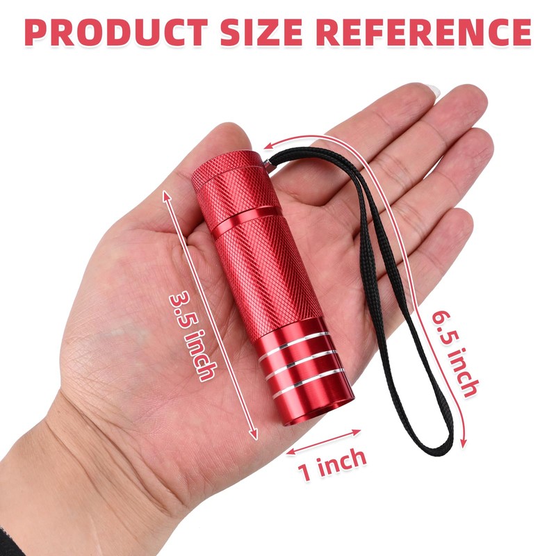 yikosam 30-Pack Super Bright Mini Flashlight, 1W Aluminum Flashlights Bulk