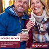 gobecups 100 White Paper Cups 200 ml / 7 oz