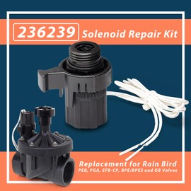 236239 SOLASSG4 Solenoid Repair Kit Replacement for HydroRain Rain Bird Sprinkler System PEB, PGA, EFB-CP, BPE/BPES and GB Valves