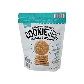 Benton's Toasted Coconut Cookie Thins 4 Ounce Crunchy Delicious Snack Made in USA