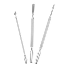 minkissy Multi-use Nail Care Tool Set Stainless Steel Cuticle Pusher Nail Gel Remover for Easy Manicure