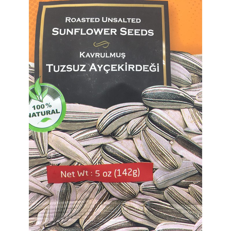 Mr. Nut Mr Nut Roasted UNSALTED SunFlower Seeds 5 oz,PACK
