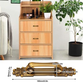 Watris Veiyi 2PCS Antique Door Pull Handle, Vintage Cabinet Door Handles, Metal Door Pulls Handle, Kitchen Door Handles for Cabinets (European Style) (1)