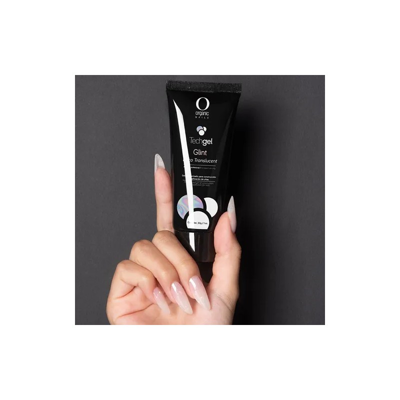 Polygel Glint Base Traslucido Organic Nails Techgel 60g
