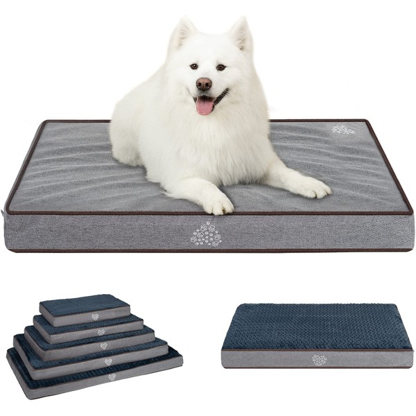 VANKEAN Dog Bed Soft Crate Pad Mat Reversible Cool &