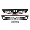 WenQi 4pcs Front Upper & Lower Grille + Fog Light