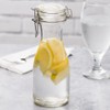 All-Purpose Reusable 17 oz. Glass Carafes + Swing Top Lids,