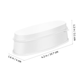 Baluue 3pcs Nail Art Storage Containers Nail Sequin Case for Easy Manicure for Dipping Powder and Lightweight and Portable