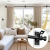 8PCS No Drill Curtain Rod Bracket, Self Adhesive Curtain Rod