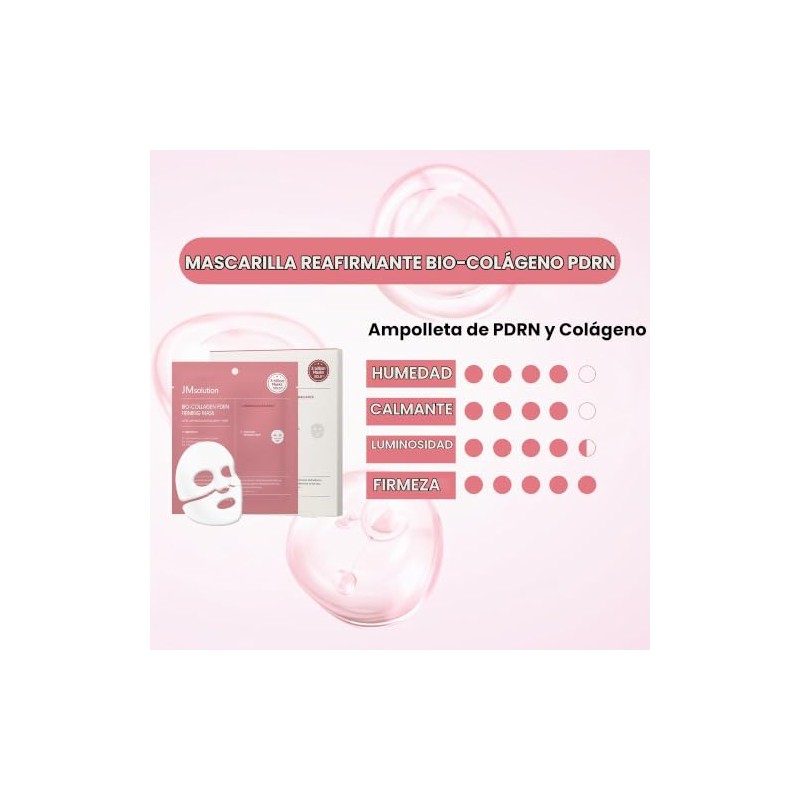 JMsolution Mascarilla Reafirmante Bio Collagen Pdrn Mascarilla De Hidrogel Antiedad