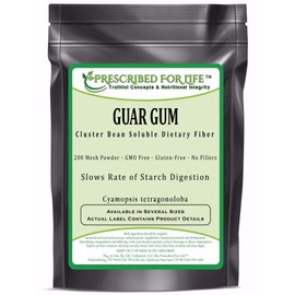 Prescribed For Life Prescribed For Life Guar Gum Powder | Natural Dietary Soluble Fiber - 200 Mesh (1kg / 2.2lb)