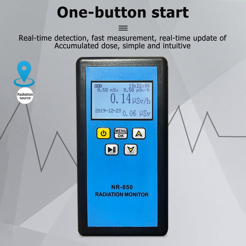 Nuclear Radiation Detector Radioactive Marble Ionization Tester Sound Light Vibration