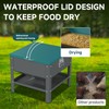 Automatic Chicken and Duck Feeder, 80 LBS Capacity Metal Chicken