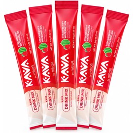 Mitra9 Polvo de kava RelaxPak - Sobres de extracto de kava con fresa y sandía Mejora el estado de ánimo A base de plantas Promueve la calma y la claridad naturales Fácil de abrir
