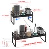 Expandable Cabinet Shelf Organizer Adjustable Metal Spice Rack Stackable Freestanding