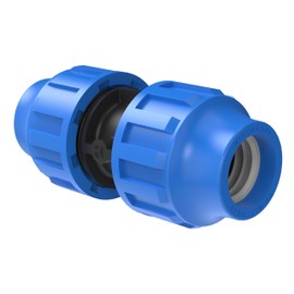 2XØ32 MM Polypropylene Plastic Pipe Connector Coupler Fitting Cold Water
