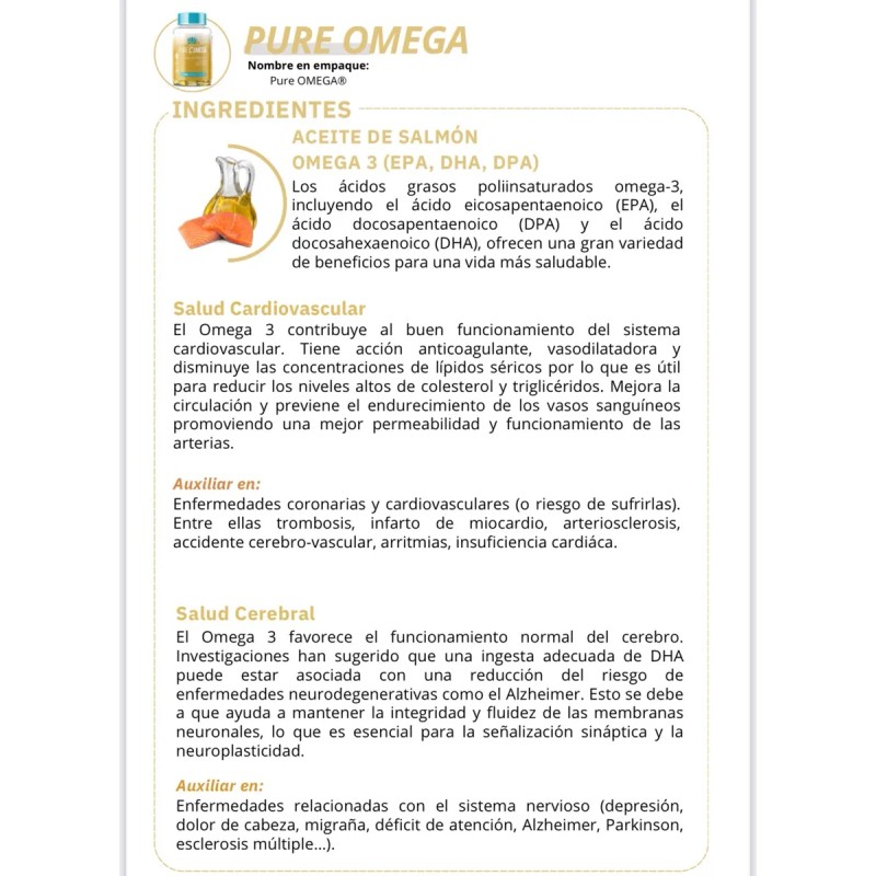 Pure Omega Sin Sabor