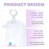 Pram Bag with Keychain (White) Transparent Plush Protective Cover Doll