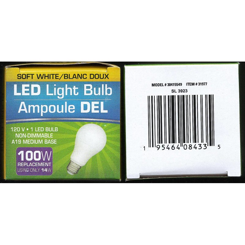 Greenbriar 2 -100W Replacement LED 14 Watt Light Bulbs A19