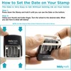 MaxMark 2000 Dater Self Inking Date Stamp - Red