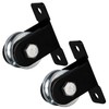 SHINIYUKI Black Pulley Wheel, Small Wall Mount Cable Pulley System