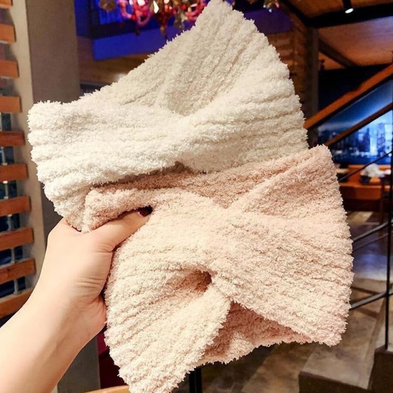 CHENLONB ヘアバンド 洗顔バンド 2個セット 柔らかい ふわふわ 伸縮性あり かわいい 化粧 お風呂用