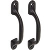 2X Quality Black Cast Iron 4"Pull Handles | Ideal for