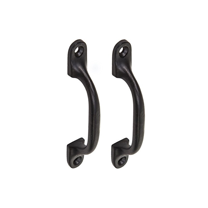 2X Quality Black Cast Iron 4"Pull Handles | Ideal for