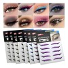 40 Pares Delineador Ojos De Colores Brillo Eyeliner Stickers