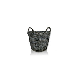Willow plant basket with handles and insert