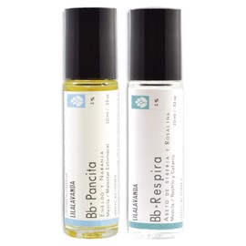 LilaLavanda Bb*Bienestar - Aromaterapia segura para malestares estomacales y respiratorios de tu bebé. Con aceites esenciales 100% puros y seguros. Kit de 2 productos.