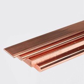 AcbbMNS 5pcs Copper Sheets 100mm x 20mm x 2mm Pure Copper Anode Sheet Electrode Strip Flat Bar Metal Plate