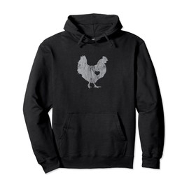 Crazy Silver Hen I Love Chickens Hoodie Chicken Pullover Hoodie