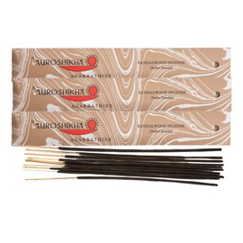 Sandalwood - Auroshikha Stick Incense - 10 Grams (3 Pack)