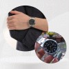 Reloj Casio Mtpv002 Hombre Acero Negro Fechador Correa Plateado Bisel