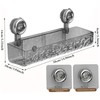 BOBOZHONG Suction Cup Storage Stand, Rectangular Storage Shelf, Bathroom Storage