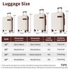 Udorich Efficient Travel with 4-Piece Luggage Set, Lightweight ABS Construction,