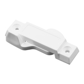 Prime-Line F 2666 Sash Lock, 3/8 In. Latch Projection, Fits Vinyl and Aluminum Sliding Windows, Vinyl Composite Material, White, Smooth Finish, (Single Pack)