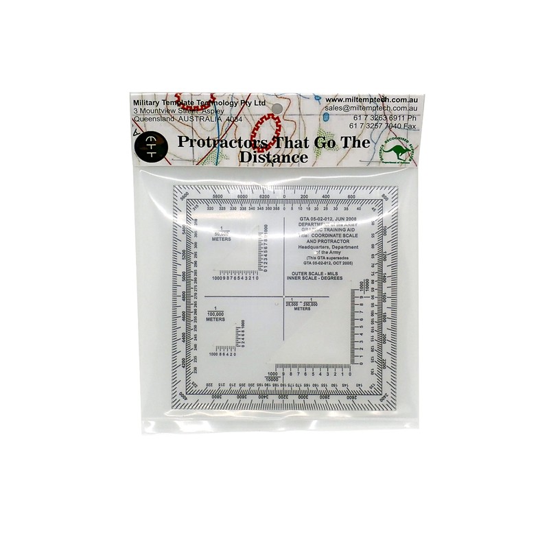 MTT PL - Protractor & Coordinate Scale US DOD GTA
