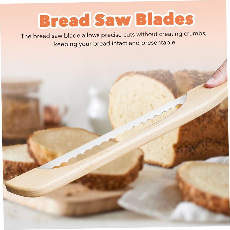 ULTECHNOVO 12 Pcs Stainless Steel Bread Saw Blades Replacement Serrated