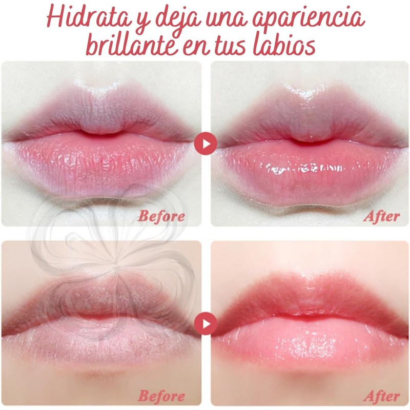 Labial Gloss Hidratante que Cambia de Color – Set 6