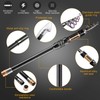 BlueFire Fishing Rod Kit, Carbon Fiber Telescopic Fishing Pole and