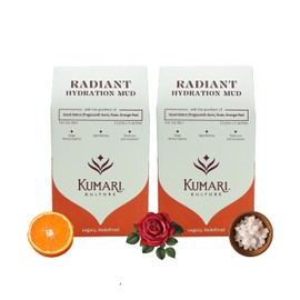 Kumari Kulture Radiant Hydration Mud Face Pack Combo For Skin Hydration & Rejuvenation, Wrinkle Prevention (0.02lbs x 5 Sachets Each, 0.22lbs Powder becomes 0.66lbs after Mixing with Water)
