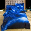 Tabeskly Kids Boy Blue star space Bedding Duvet Cover Set