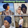 Ftoronaly Turban Head Wraps for Black Women Hair Wraps Stretch