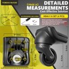 Luggage Wheels Replacement for Suitcase, Spinner Wheels Replacement Parts Roller