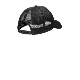 Port Authority 5-Panel Twill Foam Trucker Cap. C936, Black/ Black, OSFA