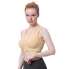 WANAYOU Women's Zip Front Sports Bra Wireless Post-Surgery Bra Active