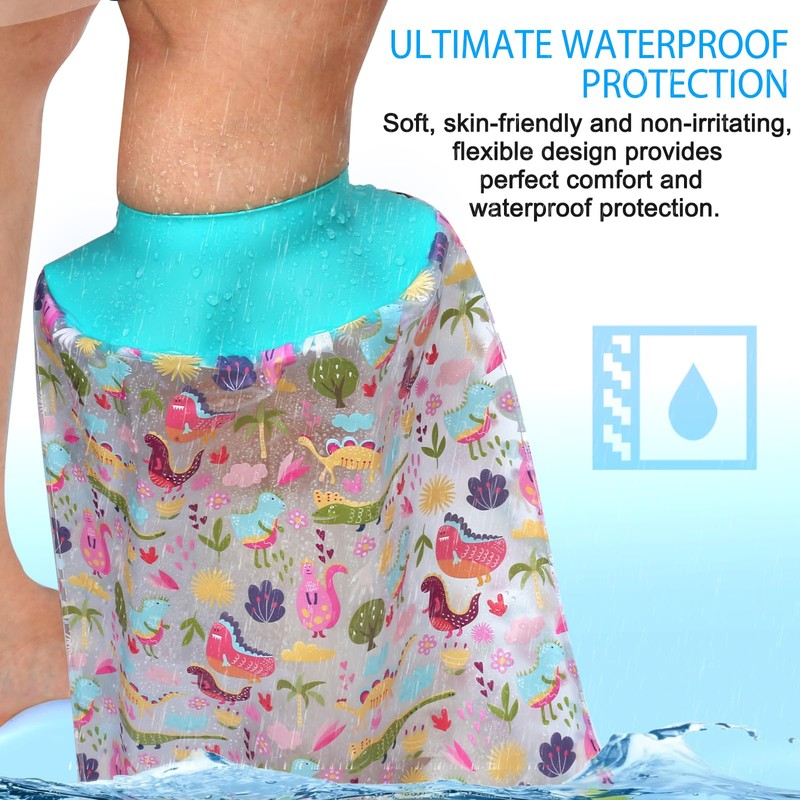 FIPELL 100% Waterproof Kids Cast Cover for Shower Leg Kids,